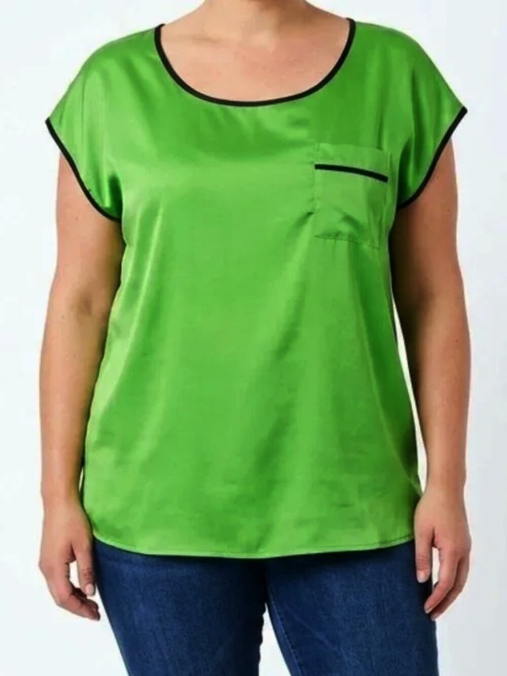 Fun & Flirt Pull On Lightweight Blouse NEW- Sz. Lrg